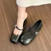 Women Casual Flat Bottom Fashion Mary Jane Shoes Lightweight Spr Round Toe Slip-on Triple Black Brown Sier Free_vogvips.com