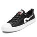 Men's Shoes Little White Shoes Flat Skateboard Shoes Men's Casual Student Microfiber Leather Surface_vogvips.com
