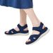 L1902-4 Sports Casual Sandals New 2025 Velcro Hollow Thick Sole Women's Slippers_vogvips.com