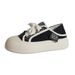 Canvas Women New Casual Thick Sole Board For Spring Summer Versatile And Unique Design Flat Bottom Sports Little_vogvips.com