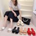 Summer New 2021 Spring Versatile Comfortable Large Size Knitted For Wearing Outside Women's Beach Sandals_vogvips.com