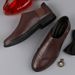 Men's Head Layer Foot Cover Single Shoes Loafers Men's Shallow Mouth Casual Single Shoes Lazy Shoes_vogvips.com