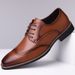 2024 New Carved Brogue British Genuine Leather Business Formal Men's Lace-up Derby Shoes Pointed Toe Large Size_vogvips.com