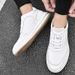 Men's Shoes Breathable Irst Layer Cowhide Little White Board Shoes Men's Sports And Leisure Rubber Sot Sole_vogvips.com
