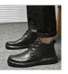 Warm Soft-soled Martin Boots Hand-scratched Mature Men's Shoes Medium Top Velvet Snow Boots Tooling Shoes_vogvips.com