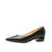 Soft Leather Office Pumps - Pointed Toe Chunky Heel Work Shoes For Women | All-Day Comfort Professional Dress Shoes (Black Classic)_vogvips.com