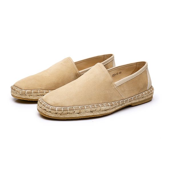 Men’s Shoes Operated Spring And Summer New Sheepskin Fisherman Shoes Flat Soled Casual Slip On Loafers Men's Slip On Lazy Shoes Men_vogvips.com