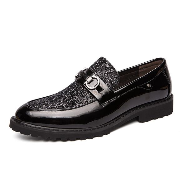 Plus Size Autumn Shiny Leather British Style Trendy Formal Business Casual Hairstylist Men's Shoes_vogvips.com