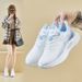 Flying Woven Sports Shoes Female Students Running Casual Shoes Heightening Shoes Street Shoes_vogvips.com