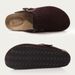 Evshine Men's Cow With Arch Support Leather Mules Comfort Fashion Potato Shoe Women Cork Footbed Genuine Suede Clogs_vogvips.com