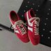 DVN European Mercury Style German Training Women's Forrest Gump Men's Foreign Trade Lightweight Flat Suede Color Block Casual_vogvips.com