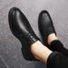 Business Casual Leather For Men Slip-On Lazy Large Size 48 Professional Work With Stitching Cowhide Men's Shoes_vogvips.com
