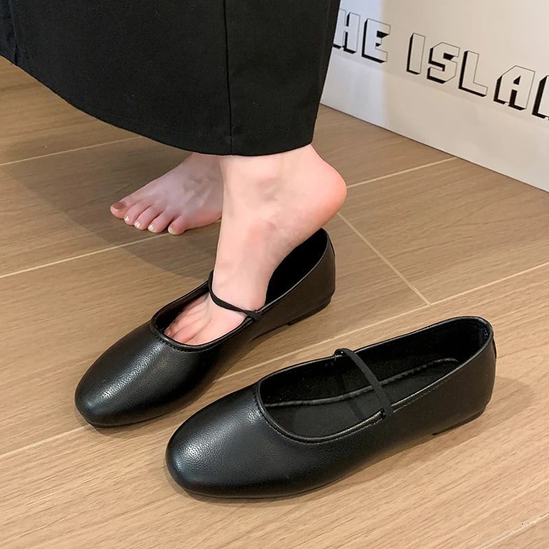 Ballet Flats Spring And Autumn Soft Bottom French Mary Jane Elegant Womens Shallow Mouth Kawaii Ladies Shoes 260325_vogvips.com