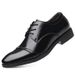 Men's Genuine Leather Business Casual Shoes - Breathable & Slip-Resistant Low-Cut Oxfords With Pointed Toe For Office & Daily Wear_vogvips.com