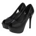 New Waterproof Platform Stiletto Flats - Ultra High Heel Wedding Shoes, Professional, Casual, Fashionable, Nightclub Women's Single Shoes_vogvips.com