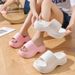 EVA Thick-soled Slippers For Women, Indoor And Home Use, Summer Anti-odor Soft-soled Outdoor Height-increasing Beach And Seaside Slippers_vogvips.com