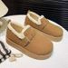 Thick-Soled Winter Fleece-Lined Warm Cotton 2025 New Snow Boots Short Low-Cut Furry Shoes For Women_vogvips.com