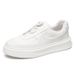 Men's Genuine Leather White Sneakers Platform Breathable Casual Board Shoes Comfortable Lightweight Fashion Trendy Sports_vogvips.com