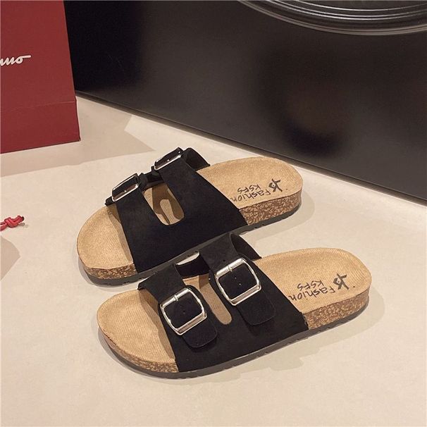 Free Delivery Leisure Simple Solid Color Slippers With Soft Sole Anti Slip Wear Resistant And Comfortable_vogvips.com