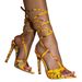 European And American Cross-border Iridescent Laser Strap High Heels, Calf-wrap Stiletto Open-toe Sandals, Nightclub Hot_vogvips.com