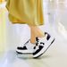 Height-increasing Leather Thick-soled White Shoes, Women's Thick-soled Non-slip Panda Shoes, Sports And Leisure 100_vogvips.com