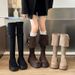 Over-the-Knee For Women 2025 New Autumn Winter Single-Layer Two-Way Wear Khaki Melad High Tube Long Boots_vogvips.com