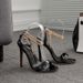 High Heel Stiletto Sandals With Metal Chain And Horizontal Band_vogvips.com