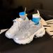 Women's Shoes White Mesh Platform Sneakers, Women's Genuine Leather Chunky Sneakers_vogvips.com
