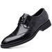 Breathable Pointed In Spring And Summer, Suit, Wedding Business Dress, Leather British Casual Shoes, Men's Shoes_vogvips.com