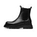 European Warm Series High Top Leather Shoes Chimney British Spring Autumn Martin Summer Breathable Black Boots Men_vogvips.com