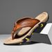 Main Flat Casual For Men Summer Breathable Comfortable Trendy All-match Lightweight Wear-Resistant Beach Sandals_vogvips.com