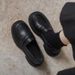 Inside And Outside Real Soft Leather Loafers Women's Small Leather Shoes Platform Sole One Pedal Jk Single Shoes_vogvips.com