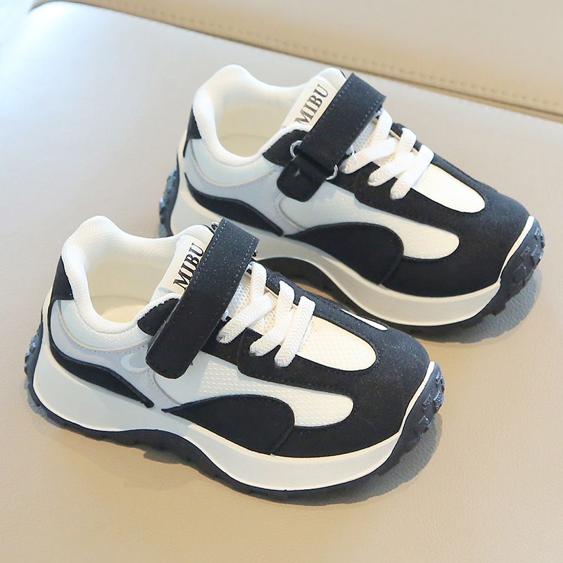 Boys' Sports With Leather Surface, Children's For Ages 1-6, Running Korean Style Girls' Dad Shoes, Soft And Fashionable_vogvips.com