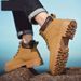 European Warm Series Martin 2025 Autumn New High-top Versatile British Style Yellow Casual Work Boots Men's Shoes_vogvips.com
