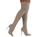 2024 Autumn Winter New High Heel Women's Large Size Over-the-Knee Knitted Long Boots_vogvips.com