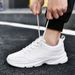 Euro Step 2025 New Versatile White Large Size Running Men's Odor-Resistant Leather Casual Sports Travel Trendy Shoes_vogvips.com