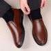 Casual Soft-soled Middle-aged 2026 New Model Genuine Leather Black Business Formal Men's Shoes, Available For Wholesale_vogvips.com