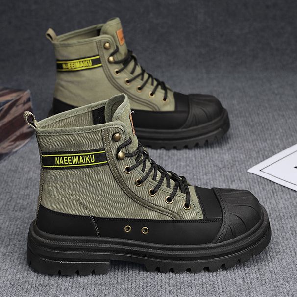 Martin High Top 2024 Summer Non-Slip Wear-Resistant Thick Sole Lightweight Trendy Boots Men's Workwear Versatile_vogvips.com