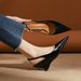 339-3 High-End Pointed Toe Wedge Autumn New Versatile Shallow Mouth Thick Sole High Heel Backless Women's Shoes_vogvips.com