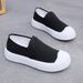 Thick Sole Biscuit All-Match Low Top Slip-on Canvas Shoes_vogvips.com