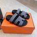 Couple Style For Summer Wear, H-Shaped Genuine Leather Men's Shoes, Fashionable And Versatile, Flat Bottomed Beach Shoes_vogvips.com