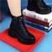 Genuine Leather Thick-Soled Martin For Women 2025 New Autumn Winter Fleece-Lined Cotton Slimming Versatile Petite_vogvips.com