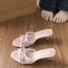 French Lace-trimmed High-heeled Sandals - New Summer Collection For Women, Perfect For Dressing Up With Skirts, Sweet Stiletto Thong Sandals_vogvips.com