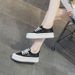 Platform Height Increasing Lace Fisherman For Women 2024 Spring Summer New Versatile Breathable Mesh White Plus Size_vogvips.com