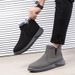 European Warm Series Snow 2025 Winter Fleece Lined Thickened Warm Cotton Korean Style Zipper Boots Large Size Men's Shoes_vogvips.com