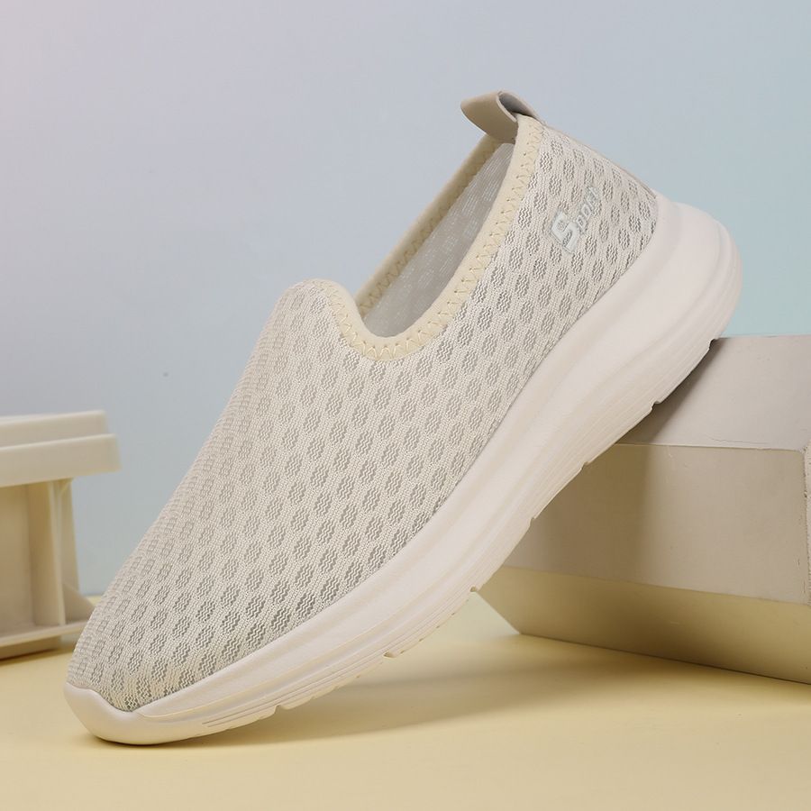New Style One Foot Push Fit Lazy Spring And Autumn Casual Women's Mom's Shoes, Low Top Flat Bottomed Hiking Shoes 2Df_vogvips.com