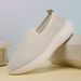 New Style One Foot Push Fit Lazy Spring And Autumn Casual Women's Mom's Shoes, Low Top Flat Bottomed Hiking Shoes 2Df_vogvips.com
