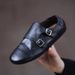 One-pedal Loafers Commuter Flat Shoes British Small Leather Shoes_vogvips.com