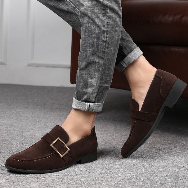 Men's Casual Loafers With Soft Suede Upper & Breathable Design - Lightweight Driving Shoes For All Seasons Large Size Beanie Shoes_vogvips.com