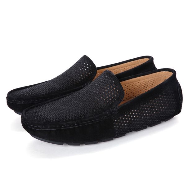 Suede Elegantes Leisure Walk Moccasins Slip On Mens Men Loafers Casual Boat Shoes Handmade Footwear Breathable_vogvips.com